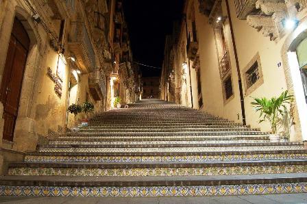 Caltagirone: spot Amaro Averna girato sulla Scalinata S. Maria del Monte